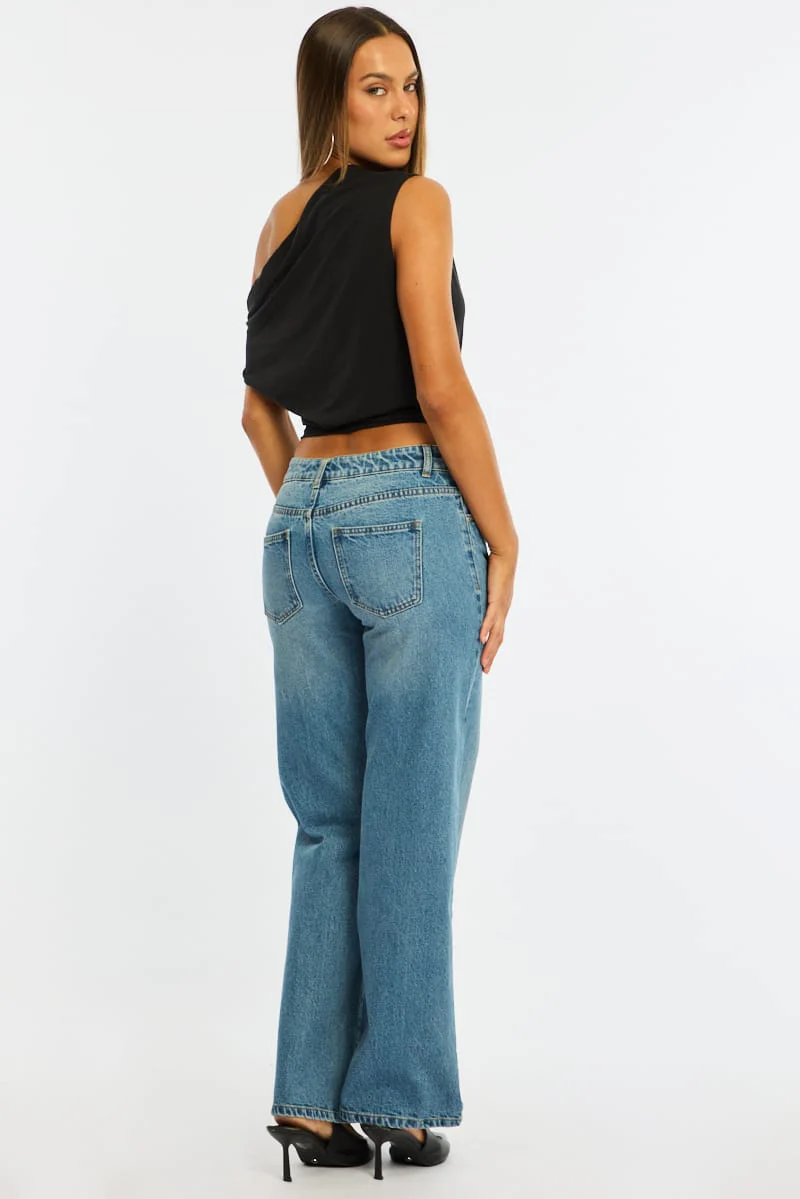 Denim Straight Jean Low Rise Light Wash - Image 6