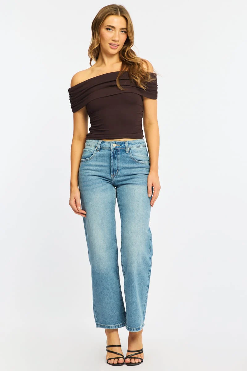Denim Straight Leg Mid Rise - Image 2