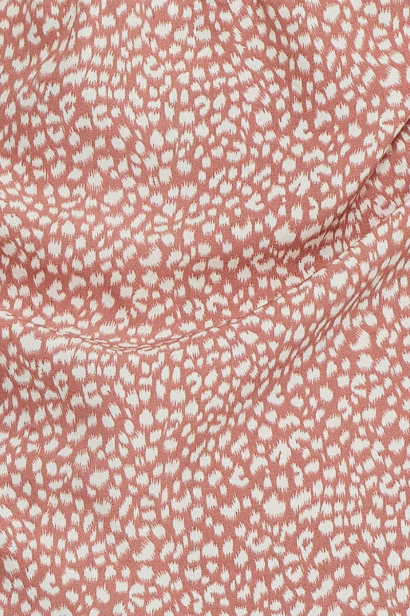 Geo Print Halter Top Sleeveless Tie Up - Image 6