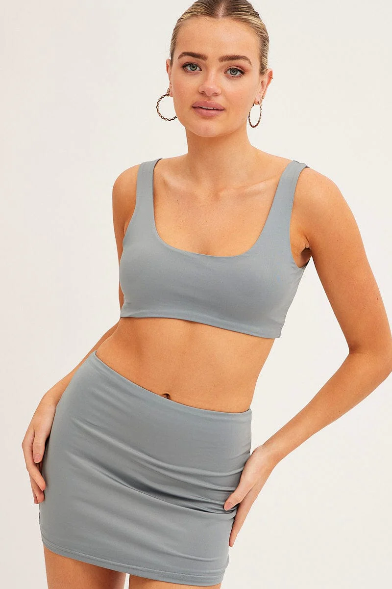 Green Bralette Double Layer - Image 3
