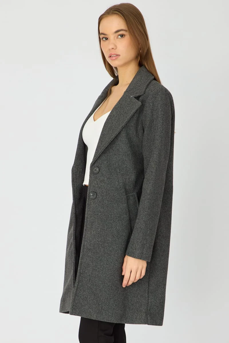 Grey Coat Long Sleeve - Image 5