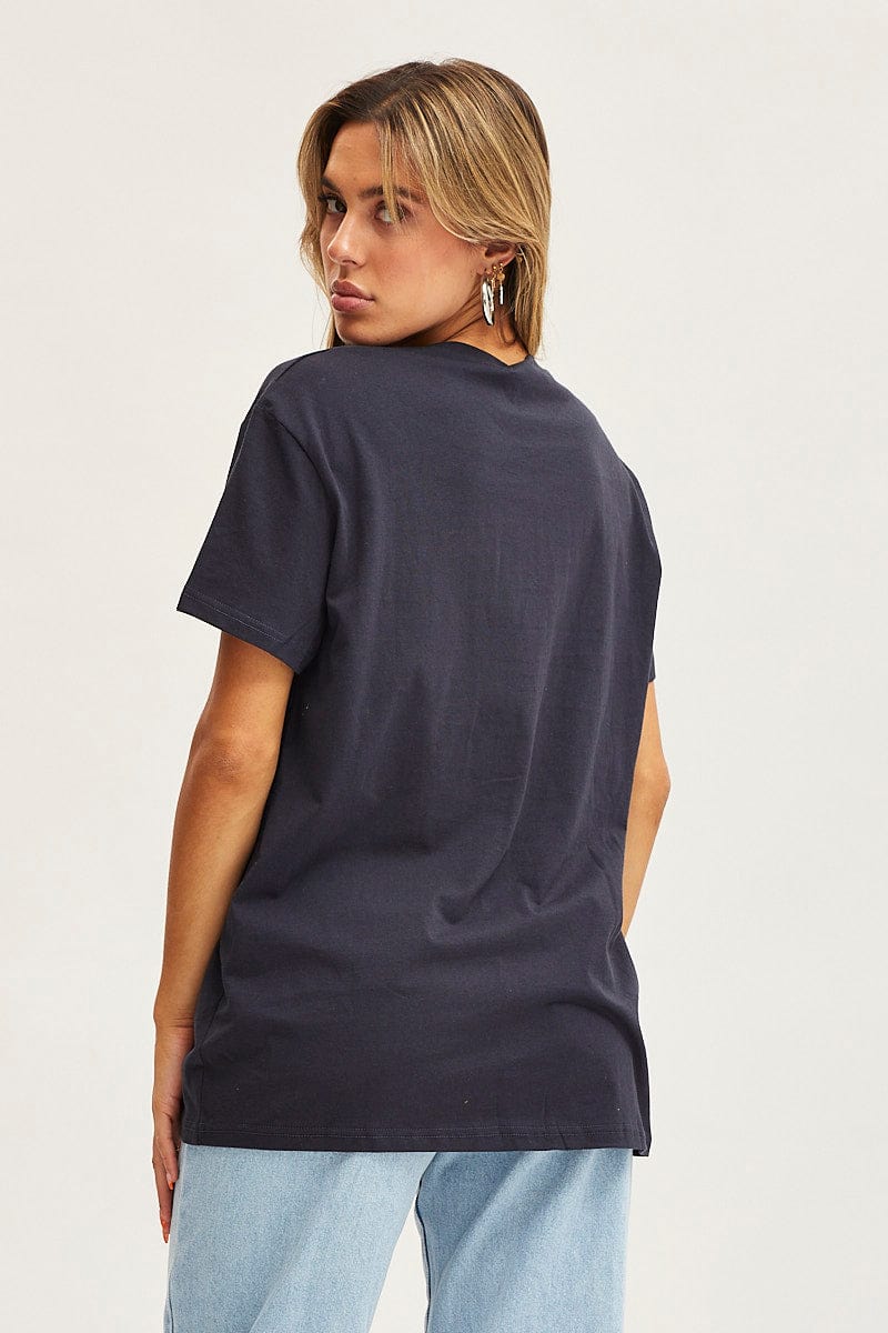 Grey Graphic T-Shirt Short Sleeve - Image 5