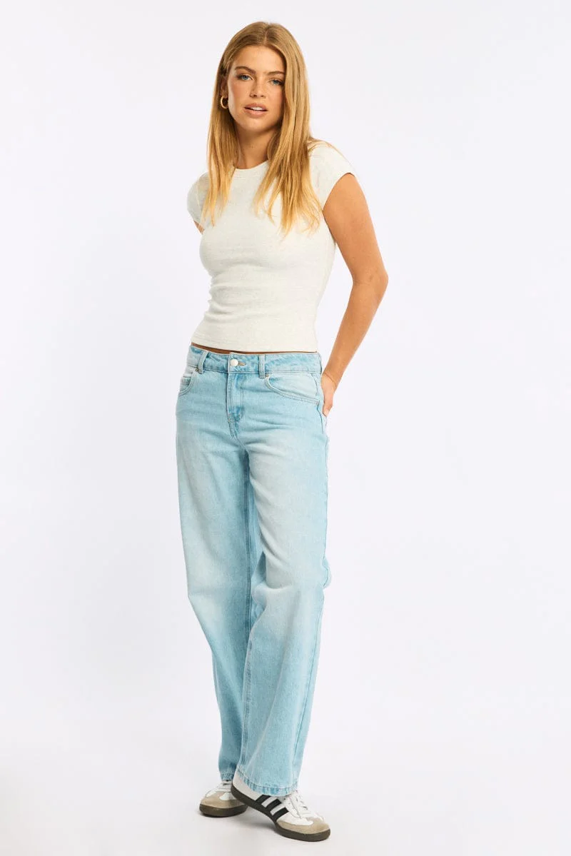 Grey Short Sleeve Scoop Neck T-Shirt - Image 2