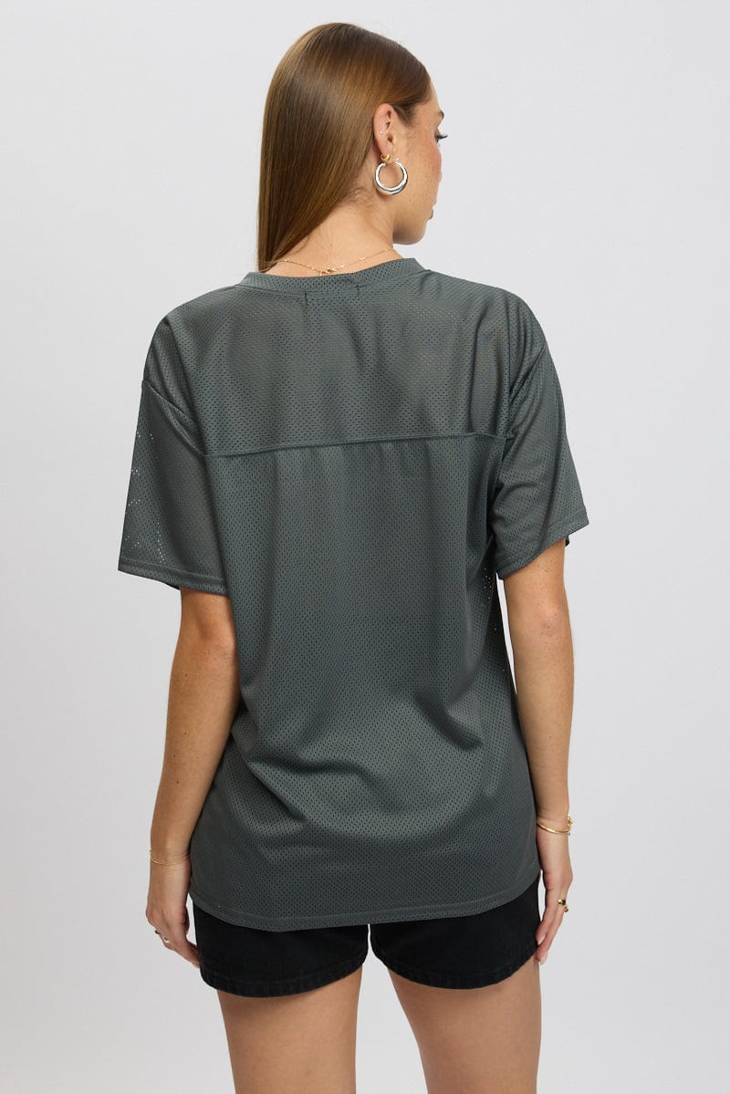 Grey Sport Tee Short Sleeve - Image 5
