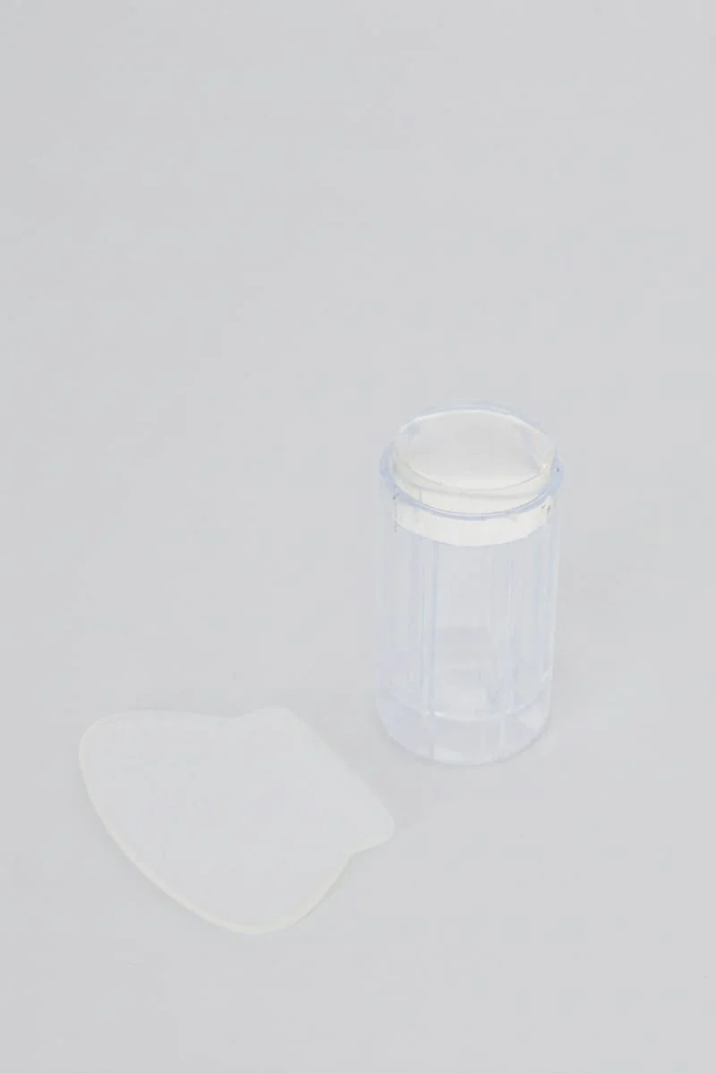 Metallic Nail Art Silicone French Stamp & Scraper Set