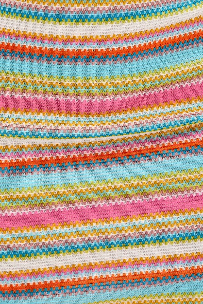 Multi Colour Mini Skirt Bodycon Mid Rise - Image 7