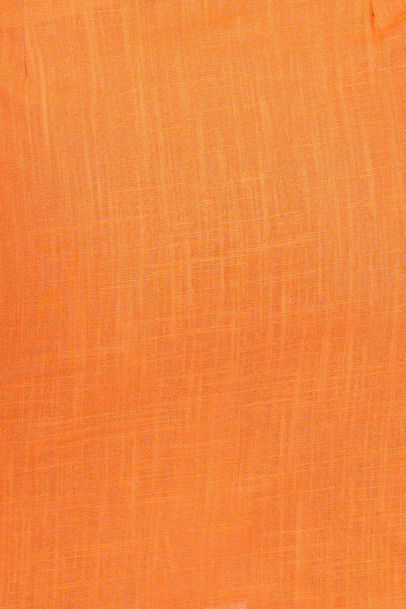 Orange Mini Skirt High Rise - Image 6