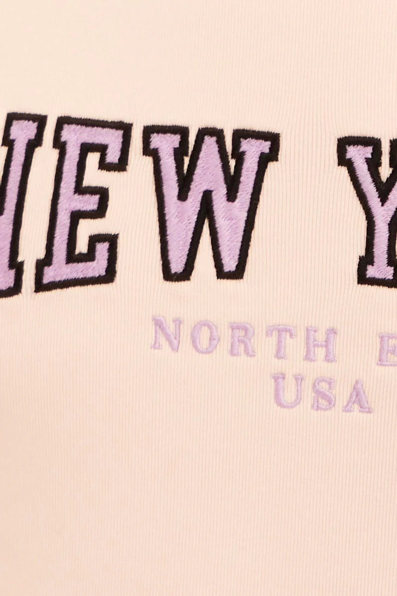 Pink Baby Tee Short Sleeve Crop Round Neck - Image 6