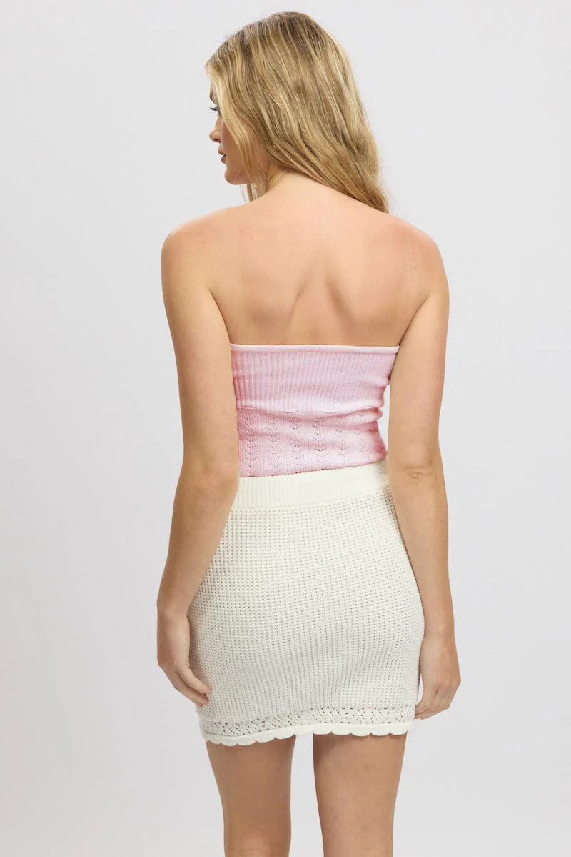 Pink Bandeau Top - Image 5