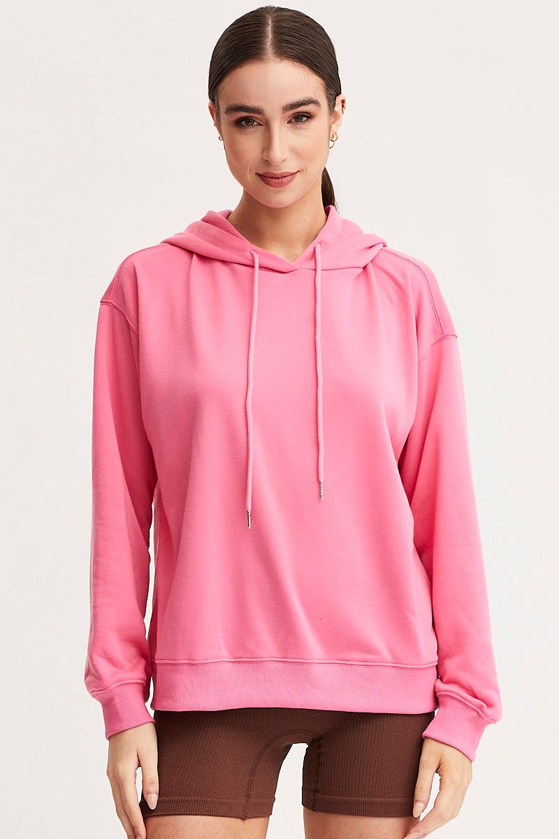 Pink Hoodie Long Sleeve - Image 3