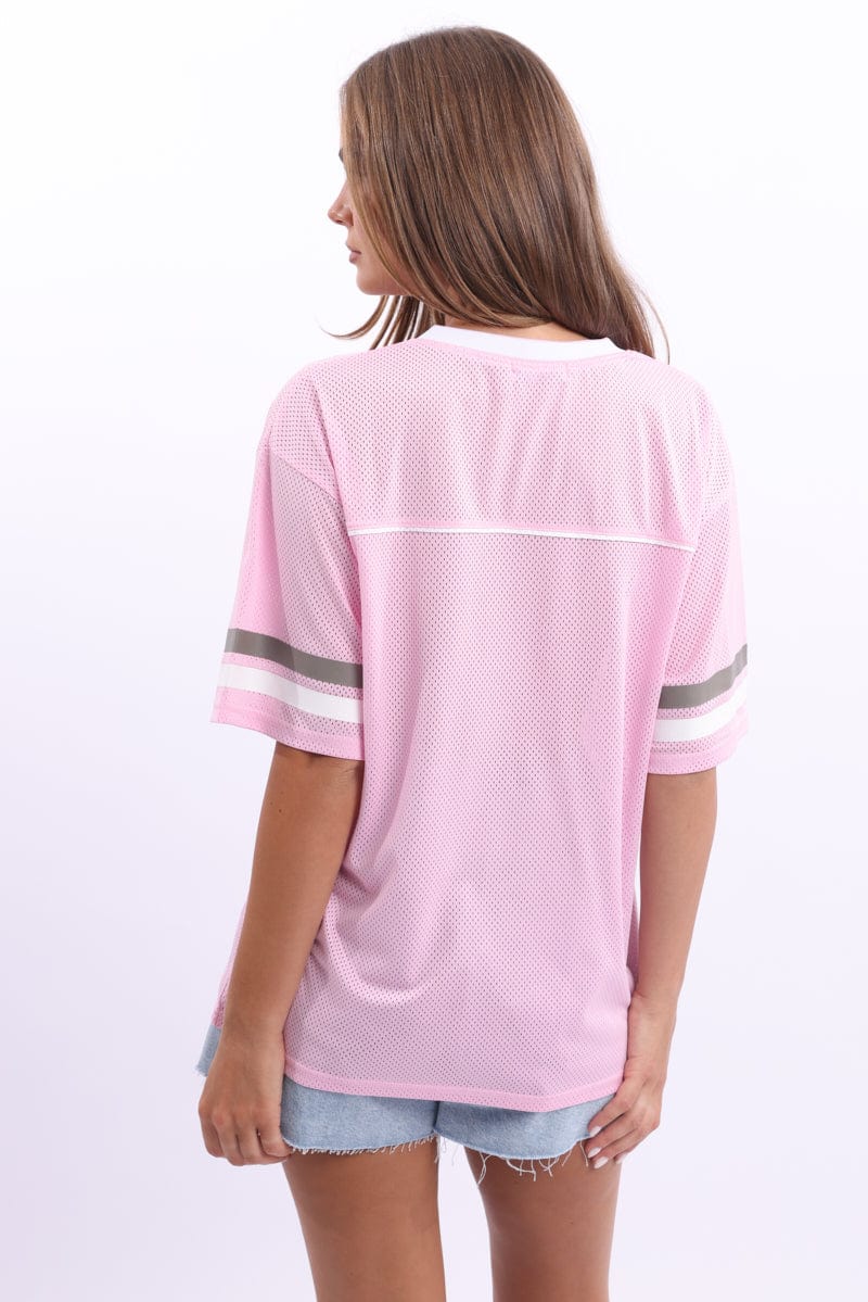 Pink Sport Tee Short Sleeve - Image 4