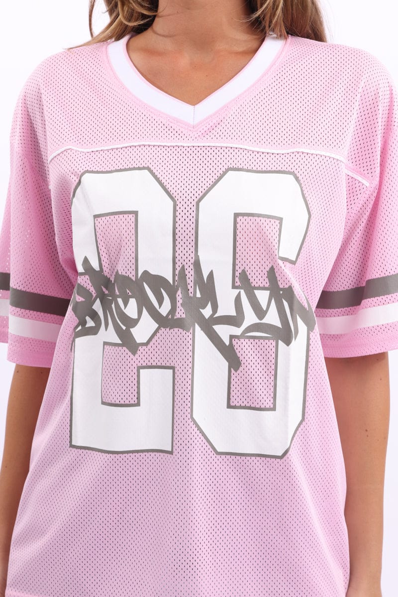 Pink Sport Tee Short Sleeve - Image 5