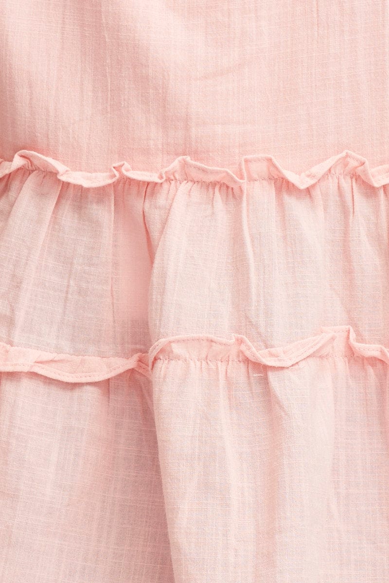 Pink Swing Top Sleeveless V-Neck - Image 6