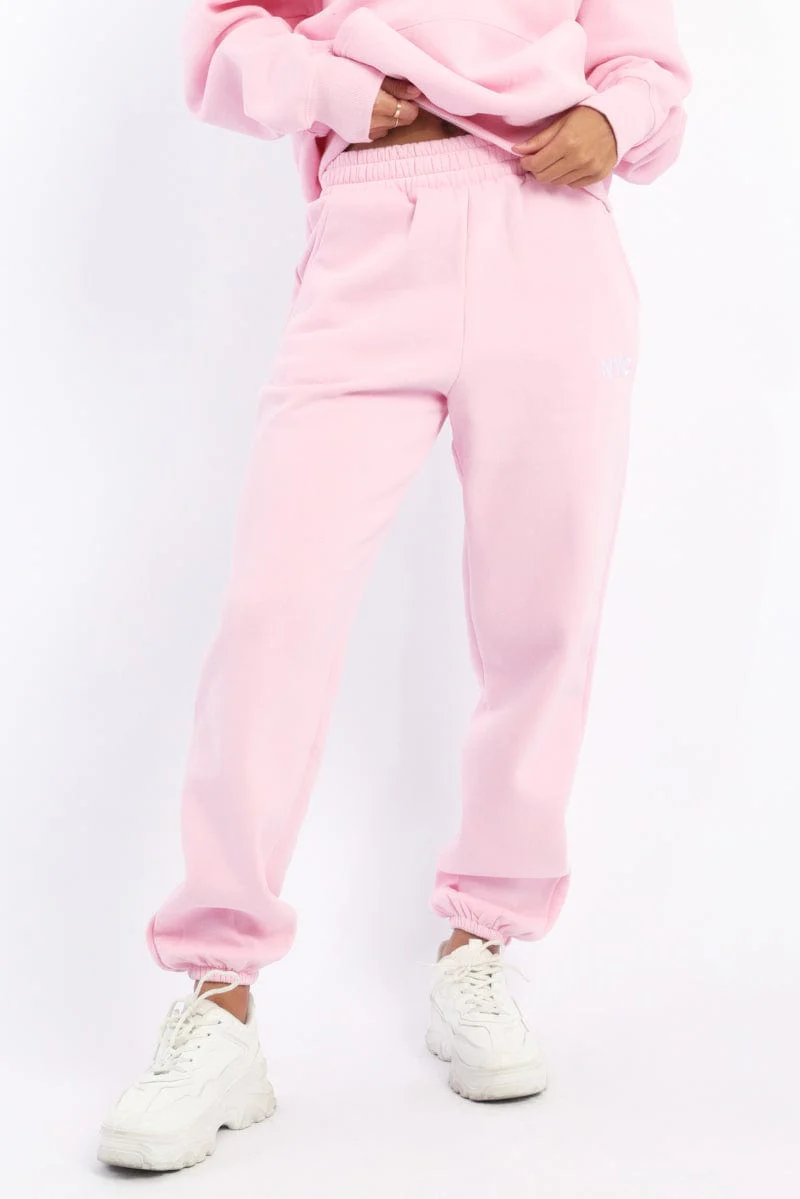 Pink Track Pants Jogger - Image 3