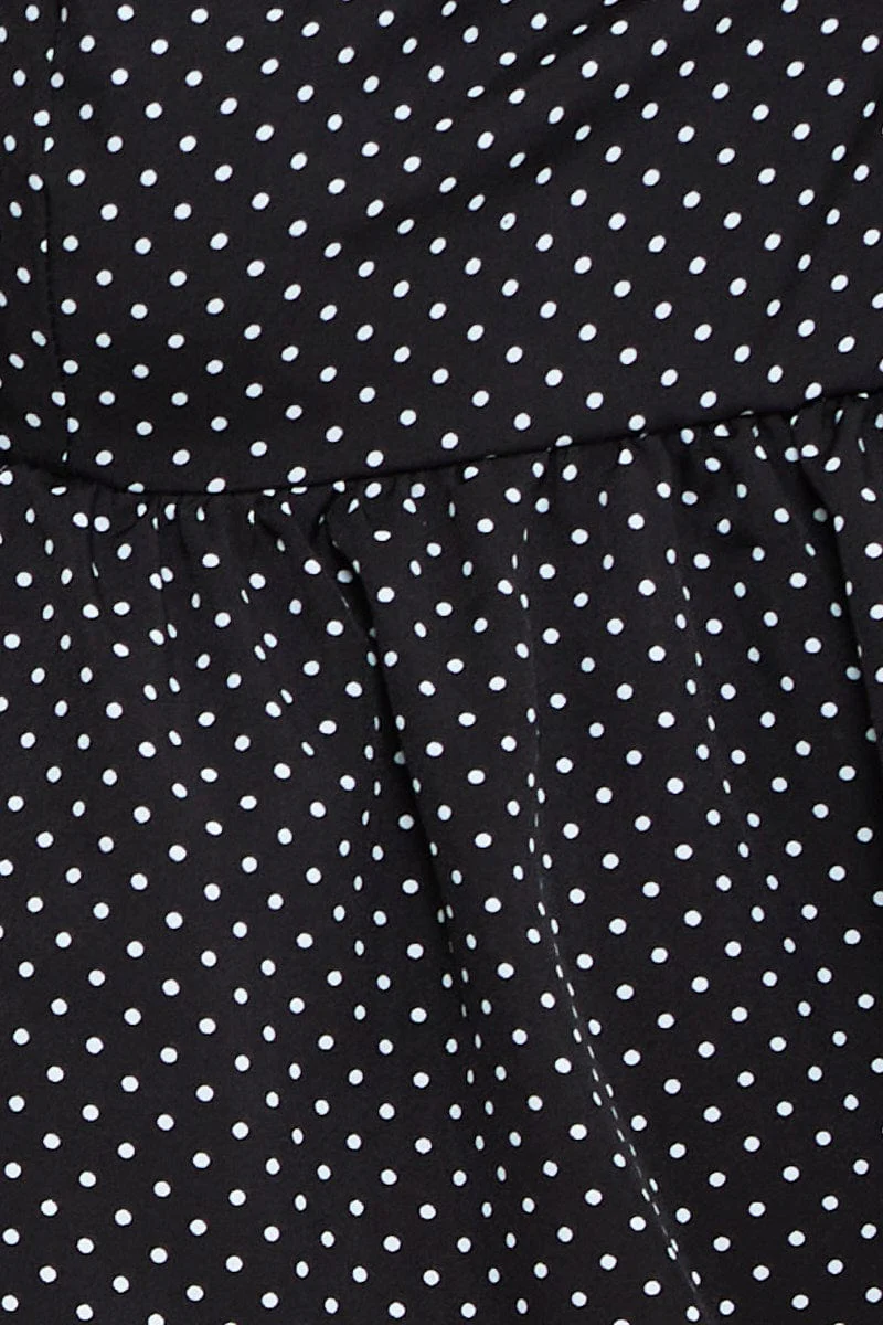Polka Dot Cami Top Peplum - Image 6