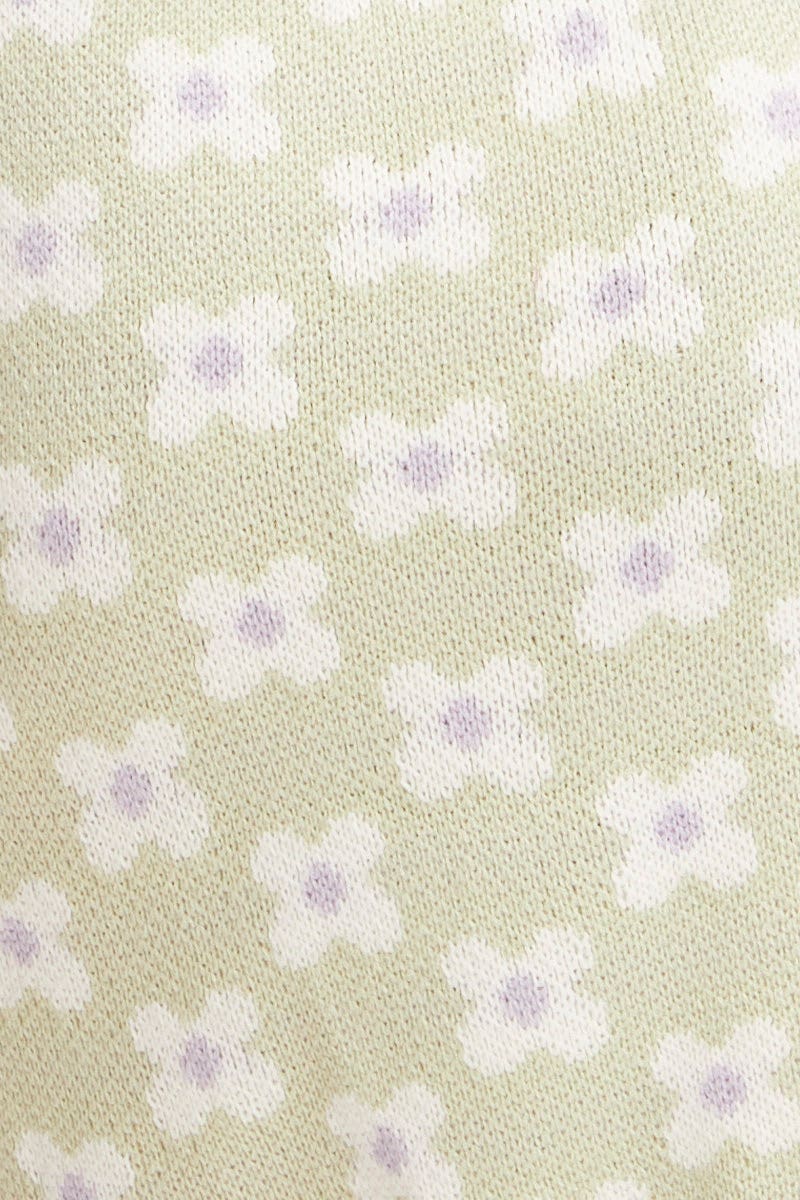 Print Knit Skirt Mini High Rise - Image 6