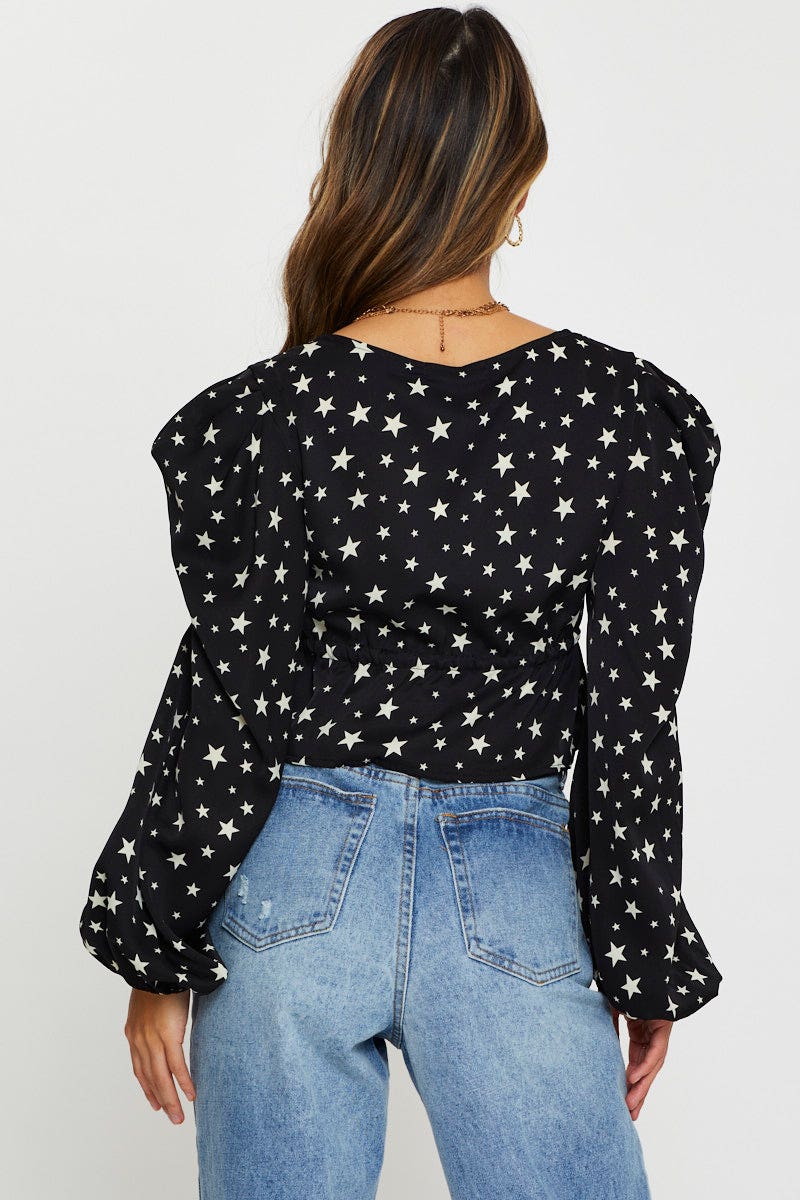 Print Long Sleeve Top - Image 4