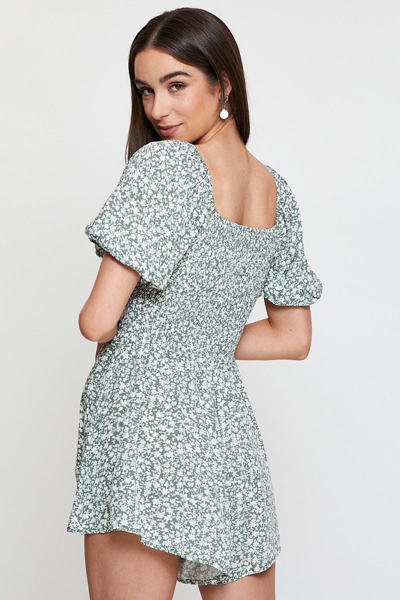 Print Playsuit Short Sleeve - Image 5