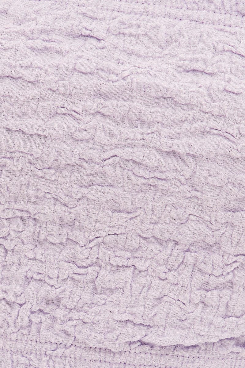 Purple Bandeau Top Textured - Image 6