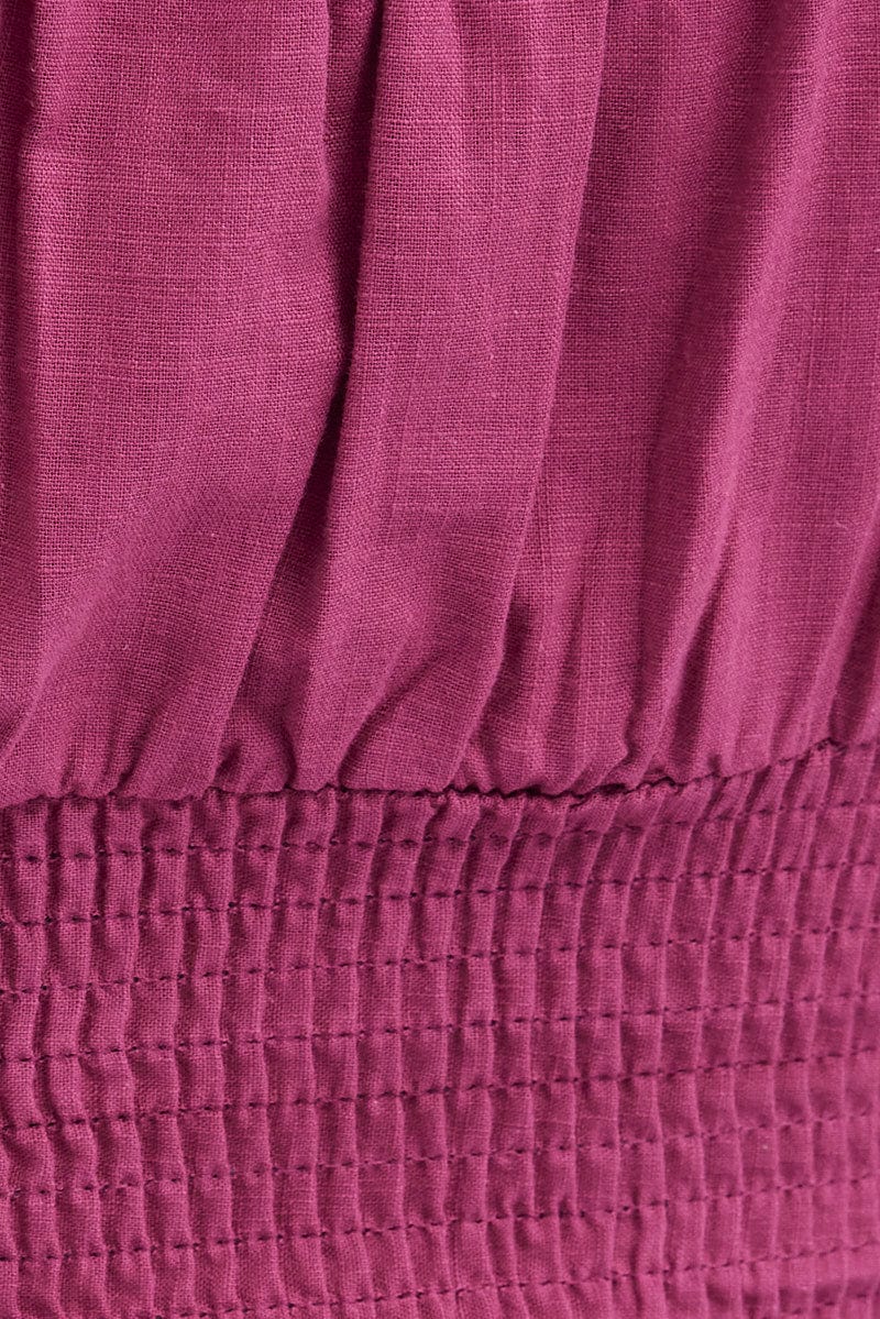 Purple Bodysuit Short Sleeve Sweetheart Neck - Image 6