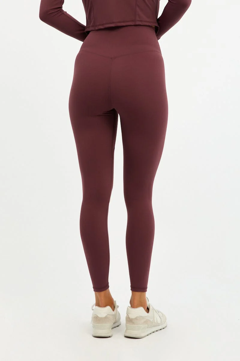 Red Active Leggings - Image 5