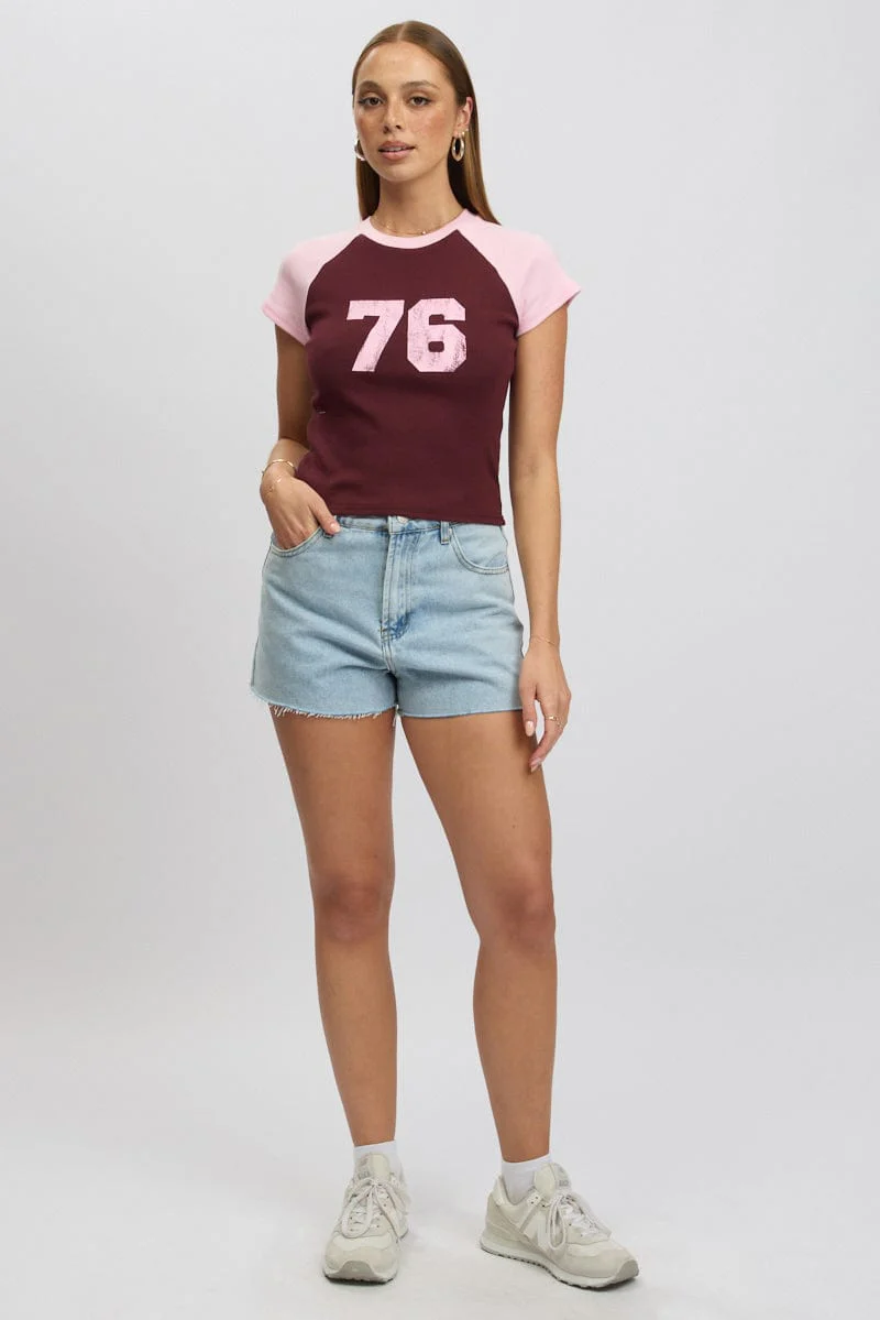 Red Graphic Tee Short Sleeve - Image 2