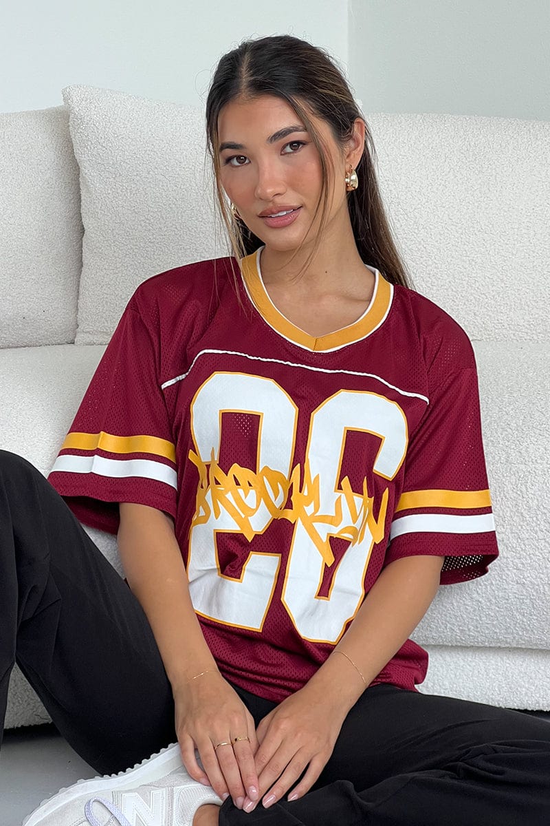 Red Sport Tee Short Sleeve