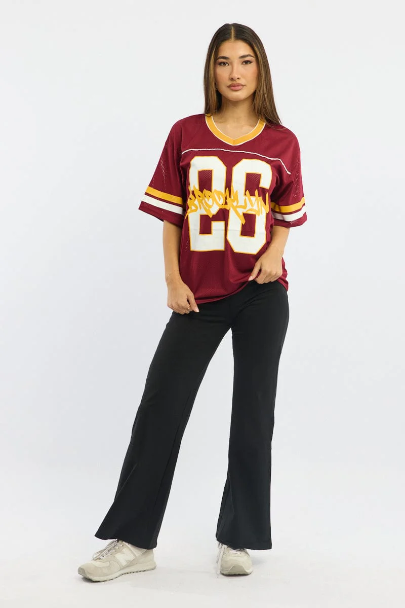 Red Sport Tee Short Sleeve - Image 3
