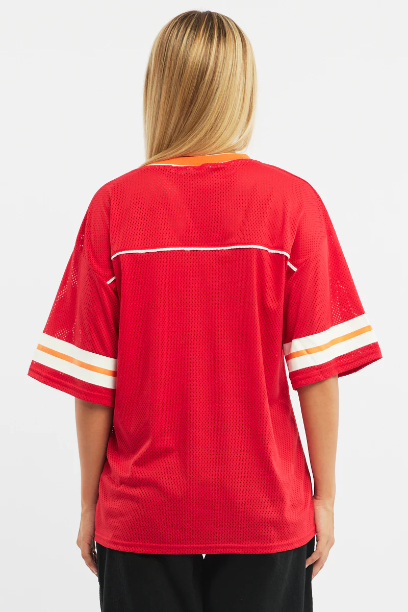 Red Sport Tee Short Sleeve - Image 4
