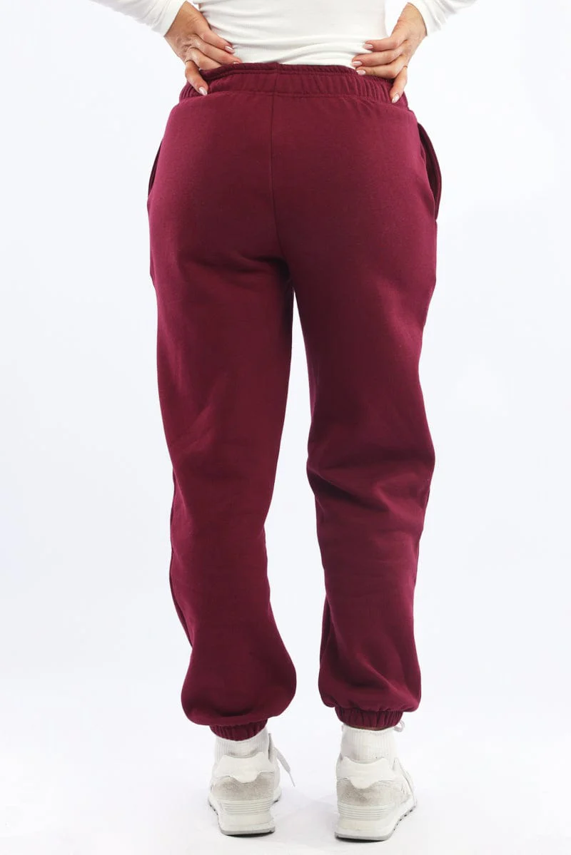 Red Track Pants Jogger - Image 5