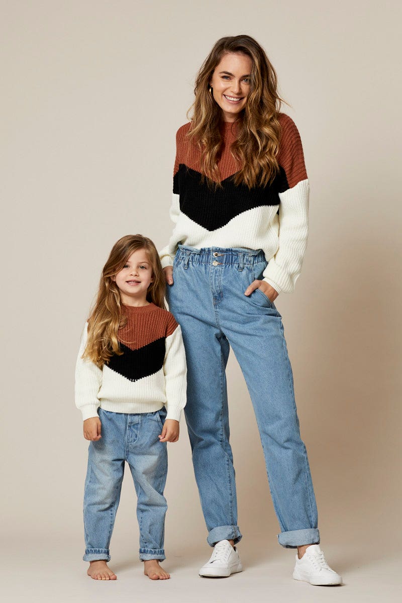 Stripe Knit Top Long Sleeve - Image 2