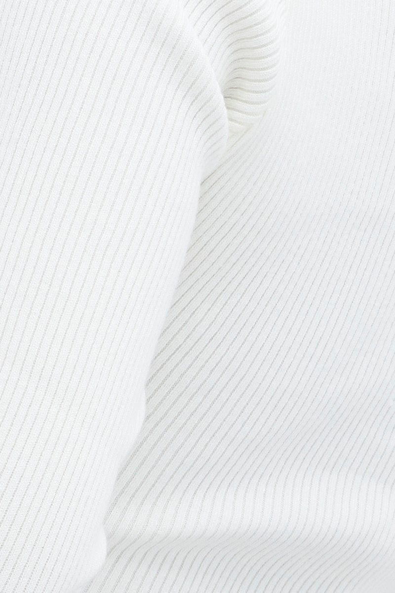 White Collar Detail Cardigan - Image 6