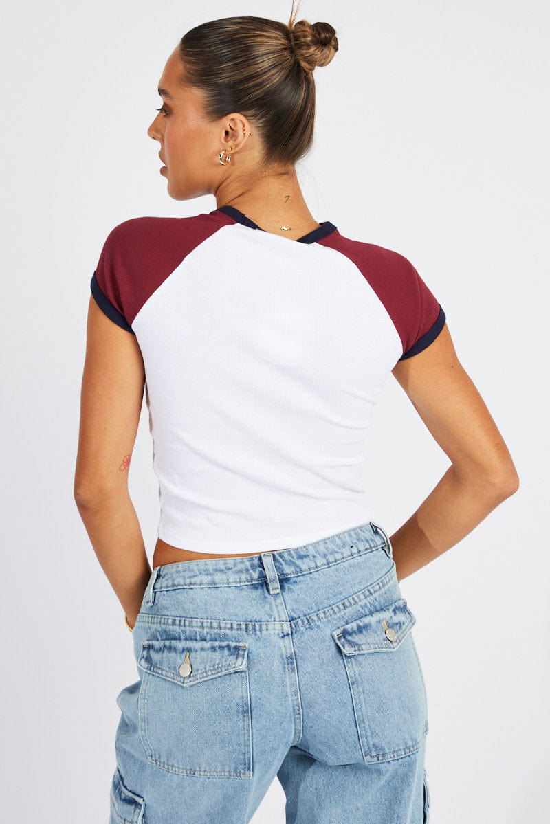 White Graphic Tee Short Sleeve - Image 5