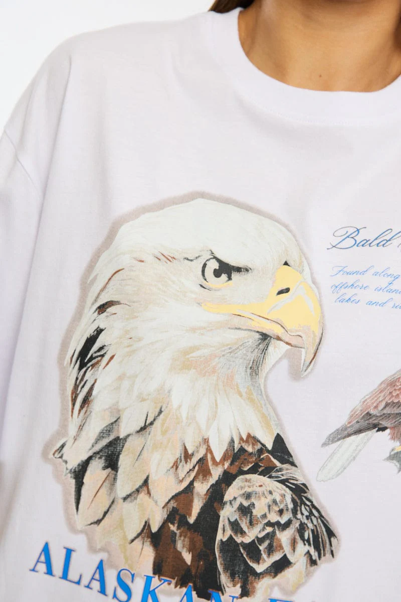 White Graphic Tee Short Sleeve - Image 5