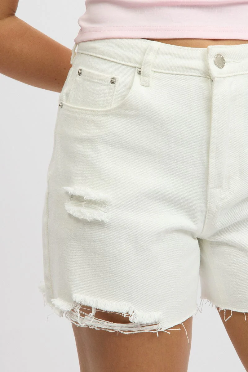 White Jorts High Rise - Image 6