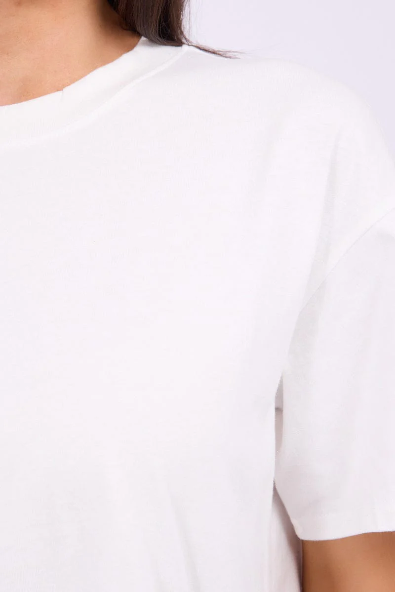 White Loose Fit T-Shirt - Image 6