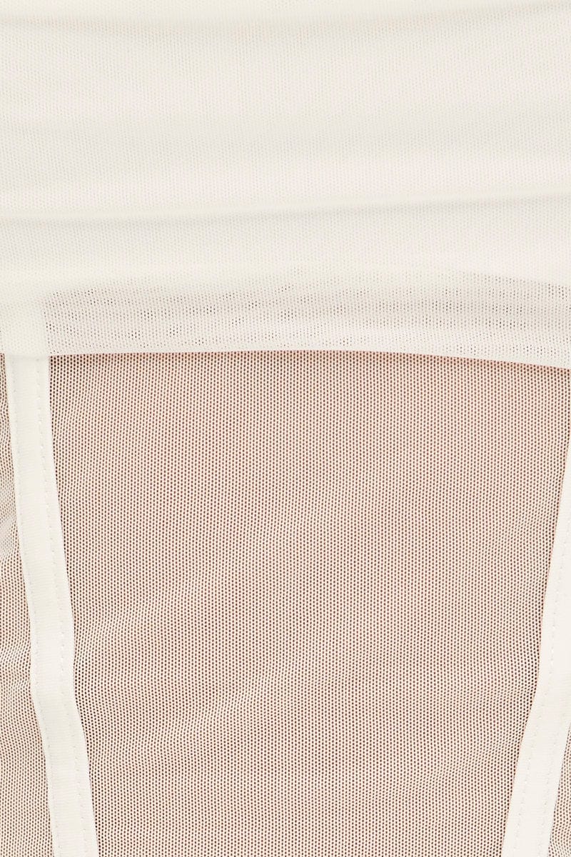 White Mesh Sleeveless Cami Top - Image 6