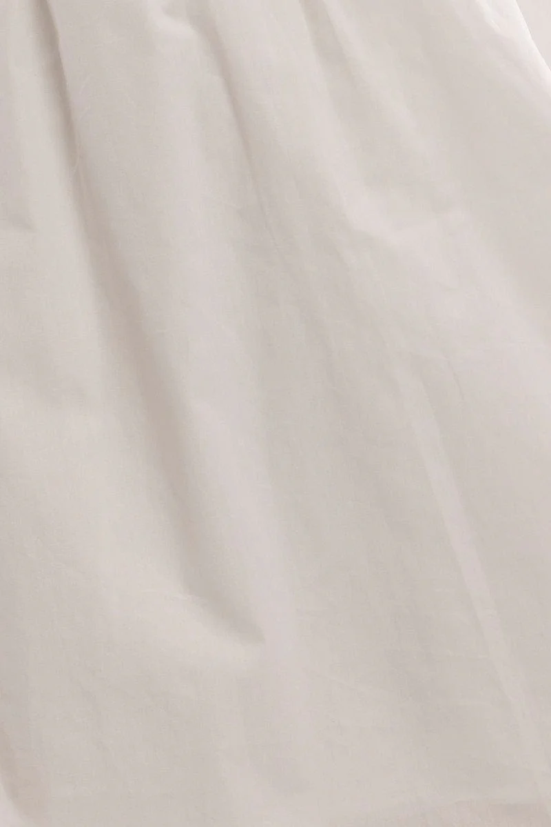White Mini Dress Ribbon Detail - Image 6