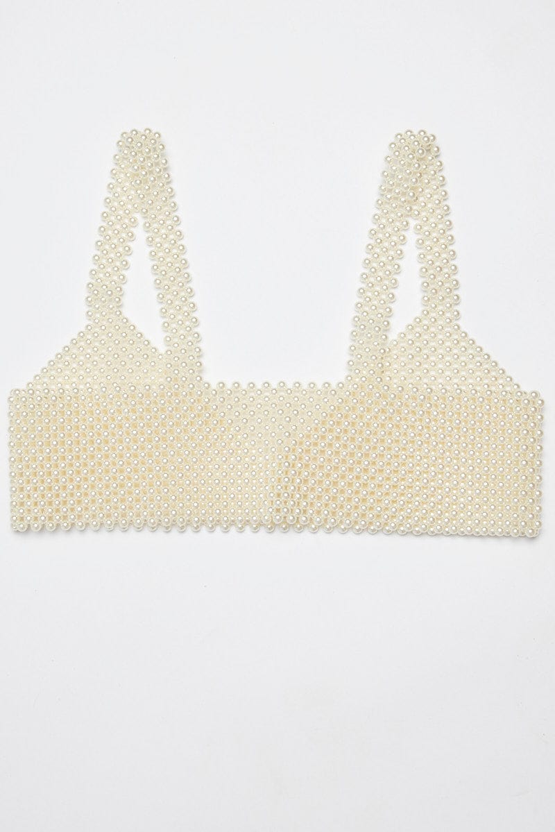 White Pearl Bralette - Image 2
