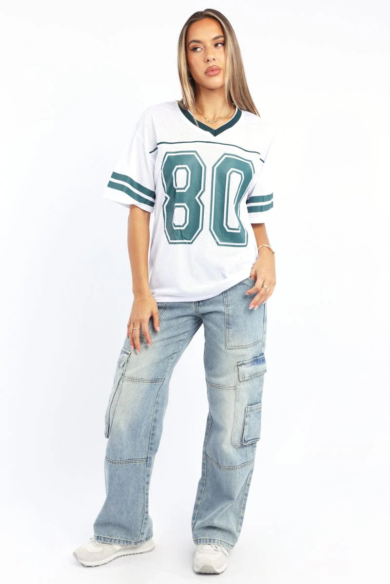White Sport Tee Short Sleeve - Image 3
