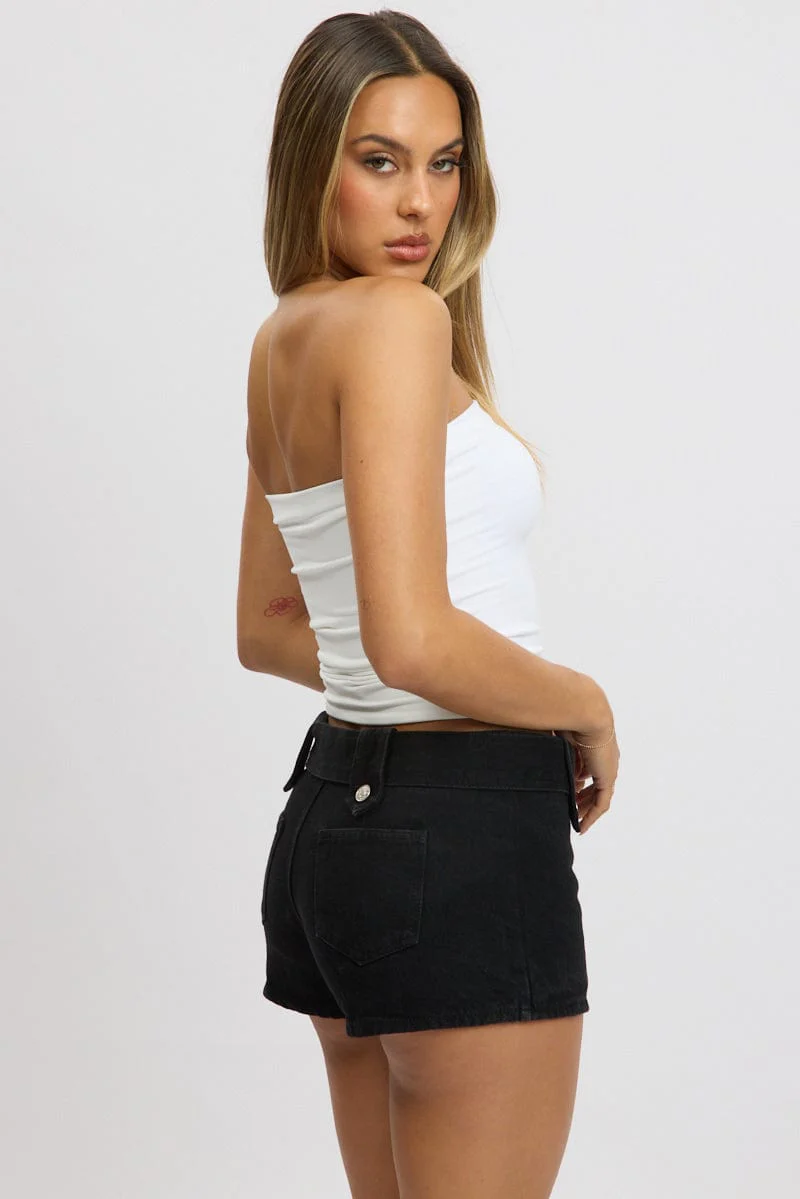 White Supersoft Bandeau Top - Image 5