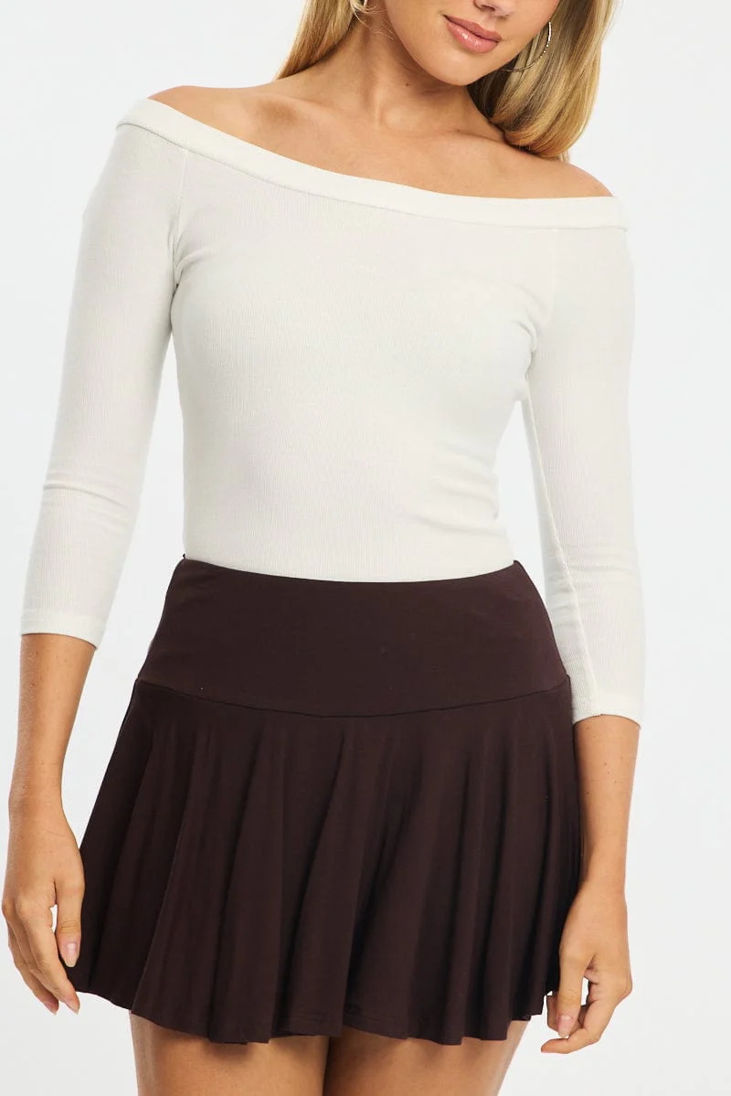White Top 3/4 Sleeve - Image 5