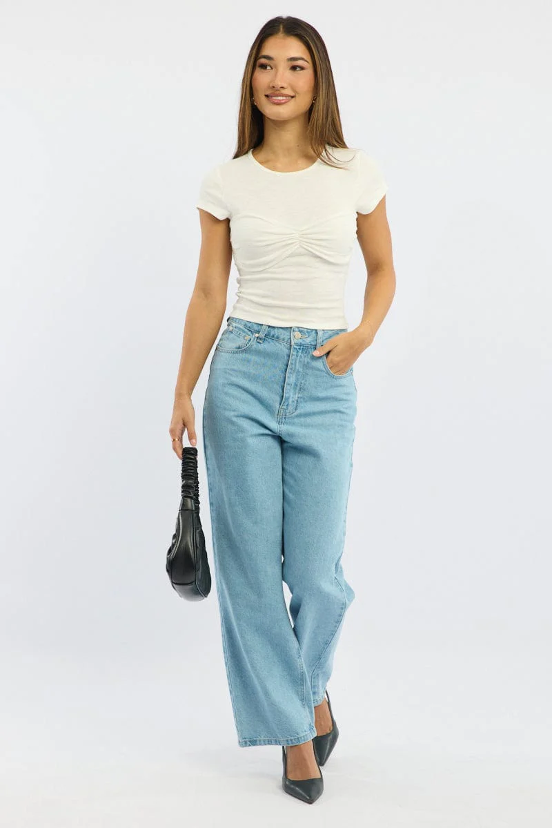 White Top Short Sleeve - Image 2