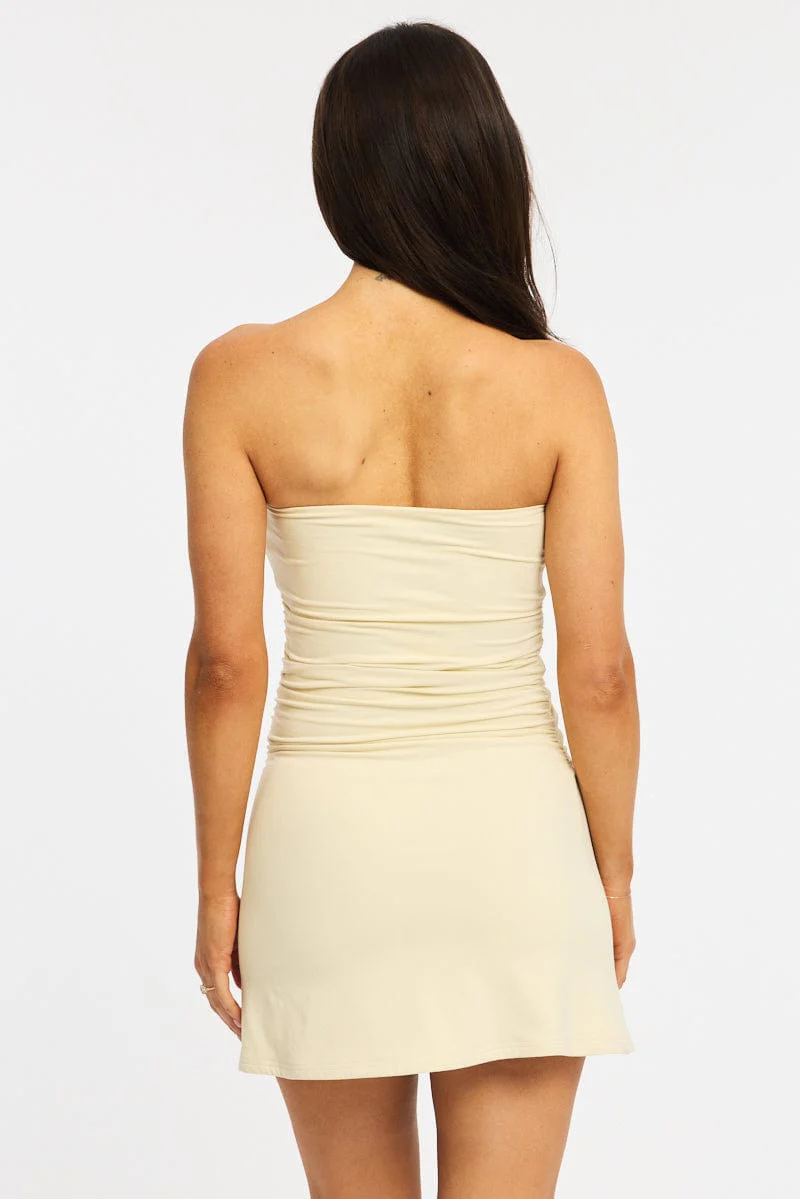 Yellow Bodycon Dress Mini - Image 5